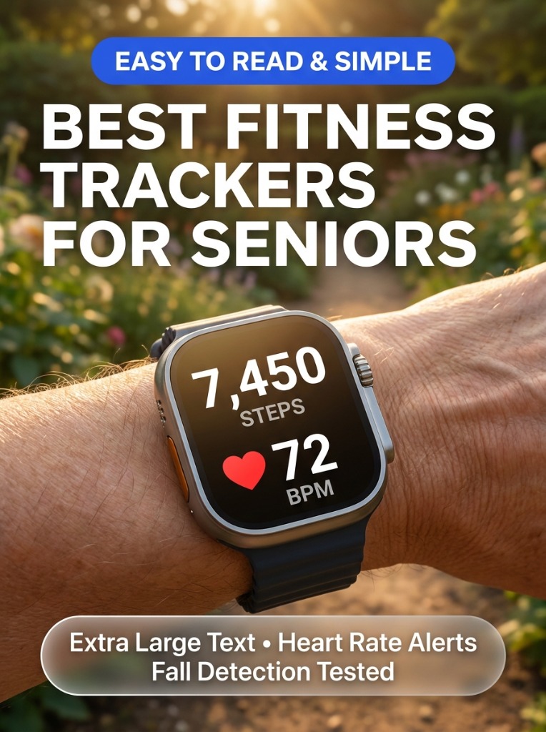 Best Easy-to-Read Fitness Trackers for Seniors with Heart Alerts & Step Goals
